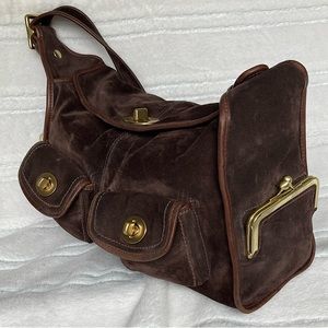 Coach Bleeker Street Haversack Limited Edition Brown Genuine Suede G0869-12797